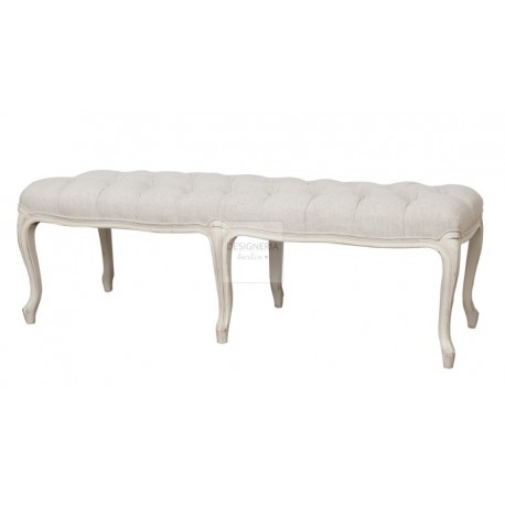 ♥ VENEDIG Upholstered bench cream