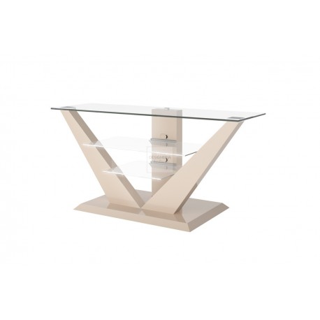 LUNA TV furniture cappuccino with LED lighting