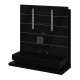 PANORAMA LUX TV furniture black with LED lighting