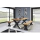 MAXIMO dining table & seat bench